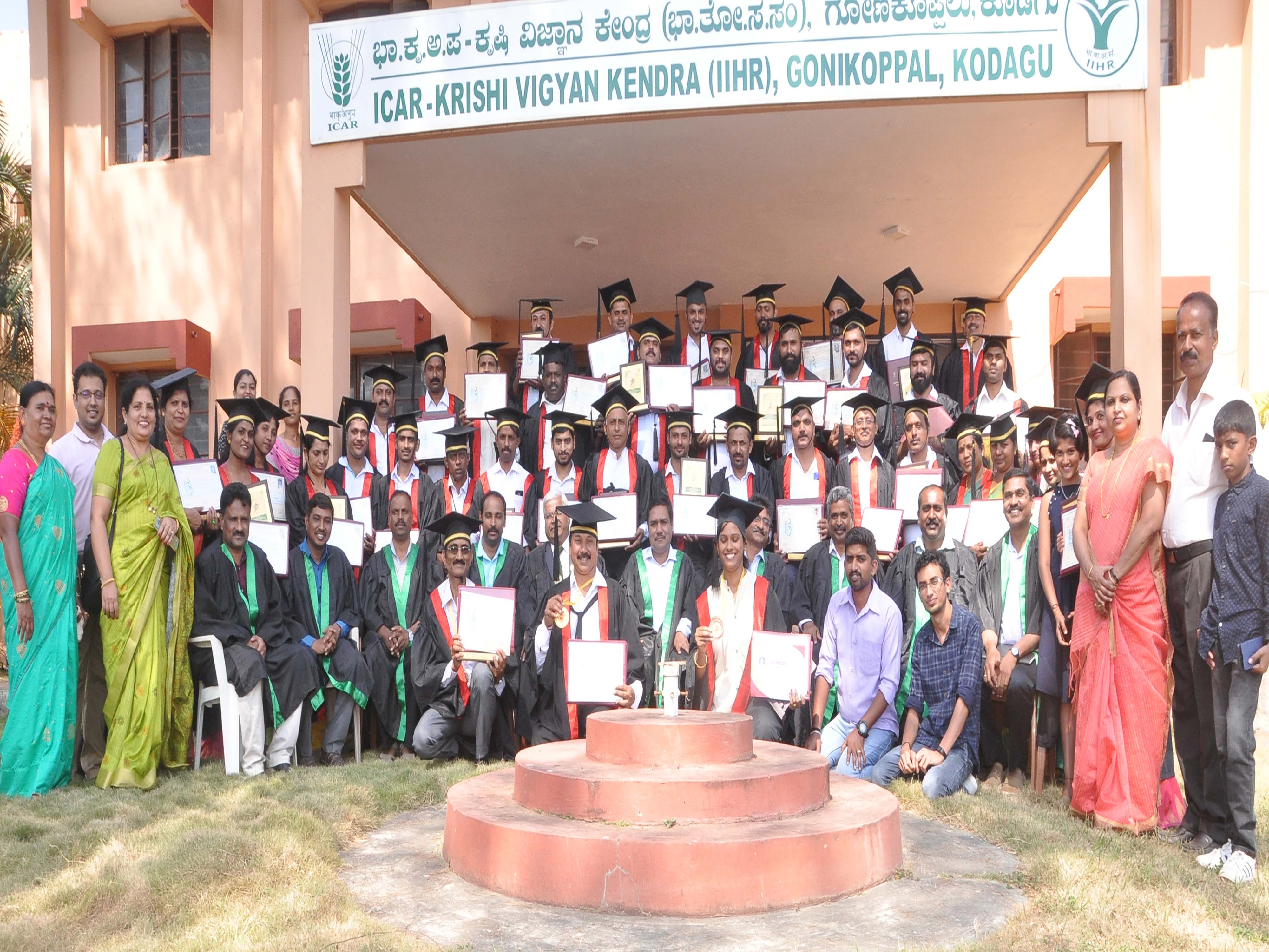 Graduation day of DAESI course at KVK Gonikoppal